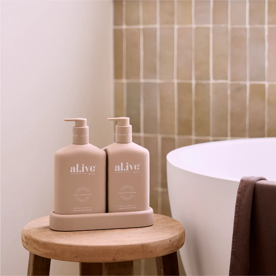 ali.ve - wash + lotion duo - apricot & sweet fig
