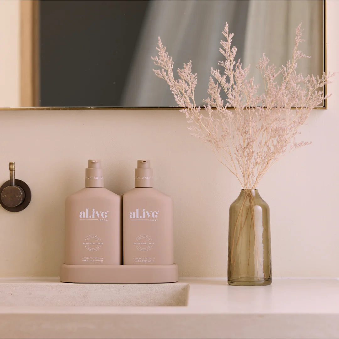 ali.ve - wash + lotion duo - apricot & sweet fig
