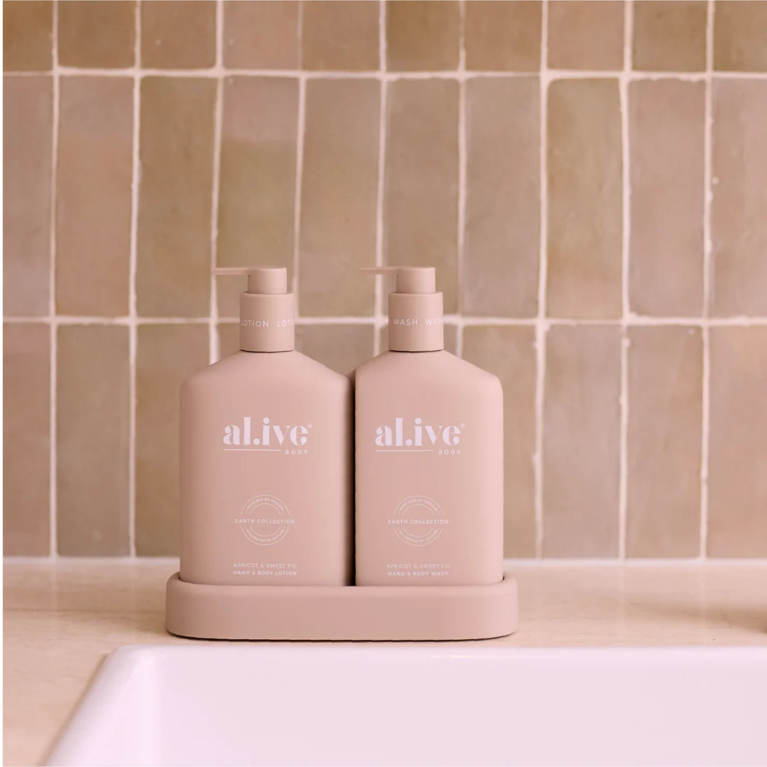 ali.ve - wash + lotion duo - apricot & sweet fig