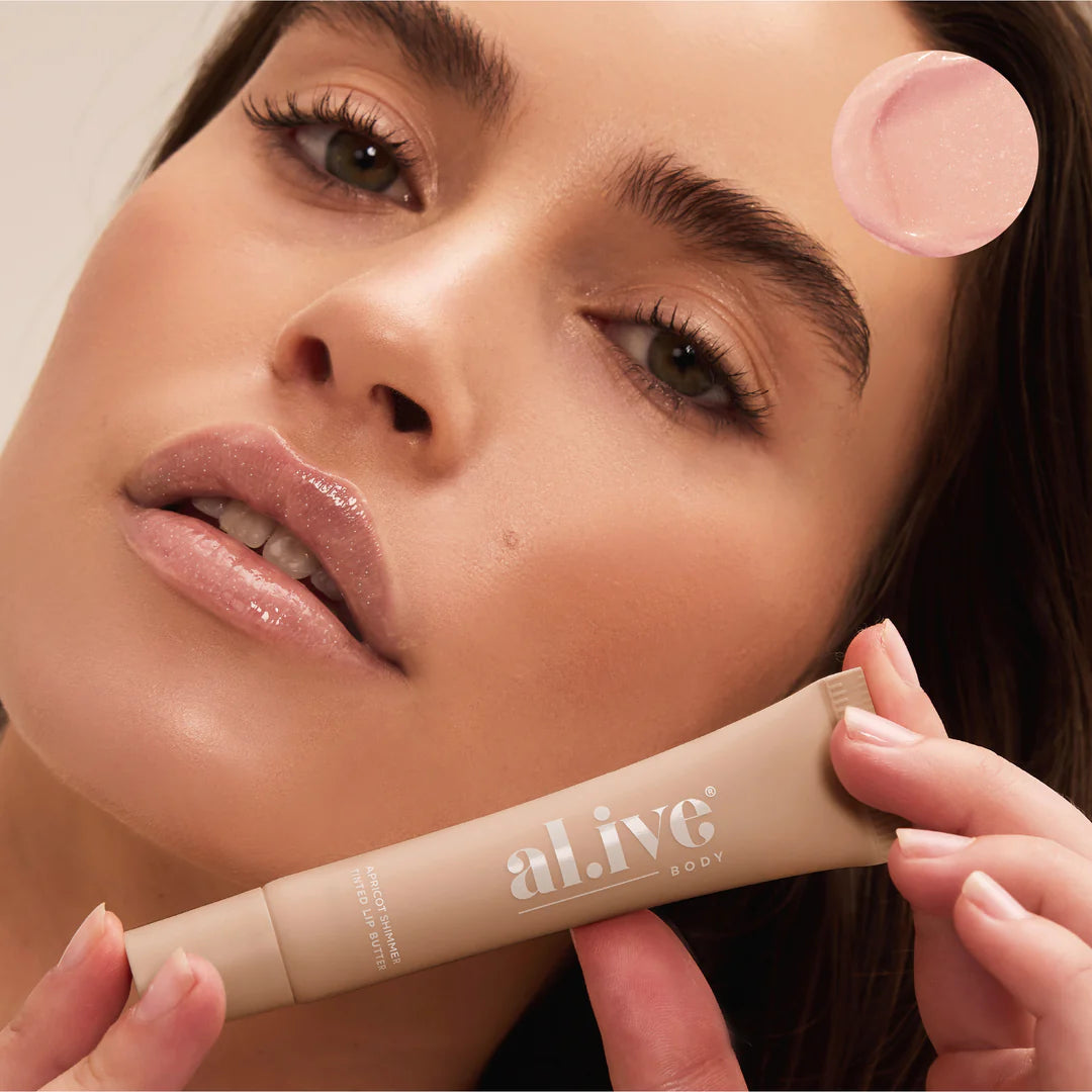 ali.ve - tinted lip butter - apricot shimmer