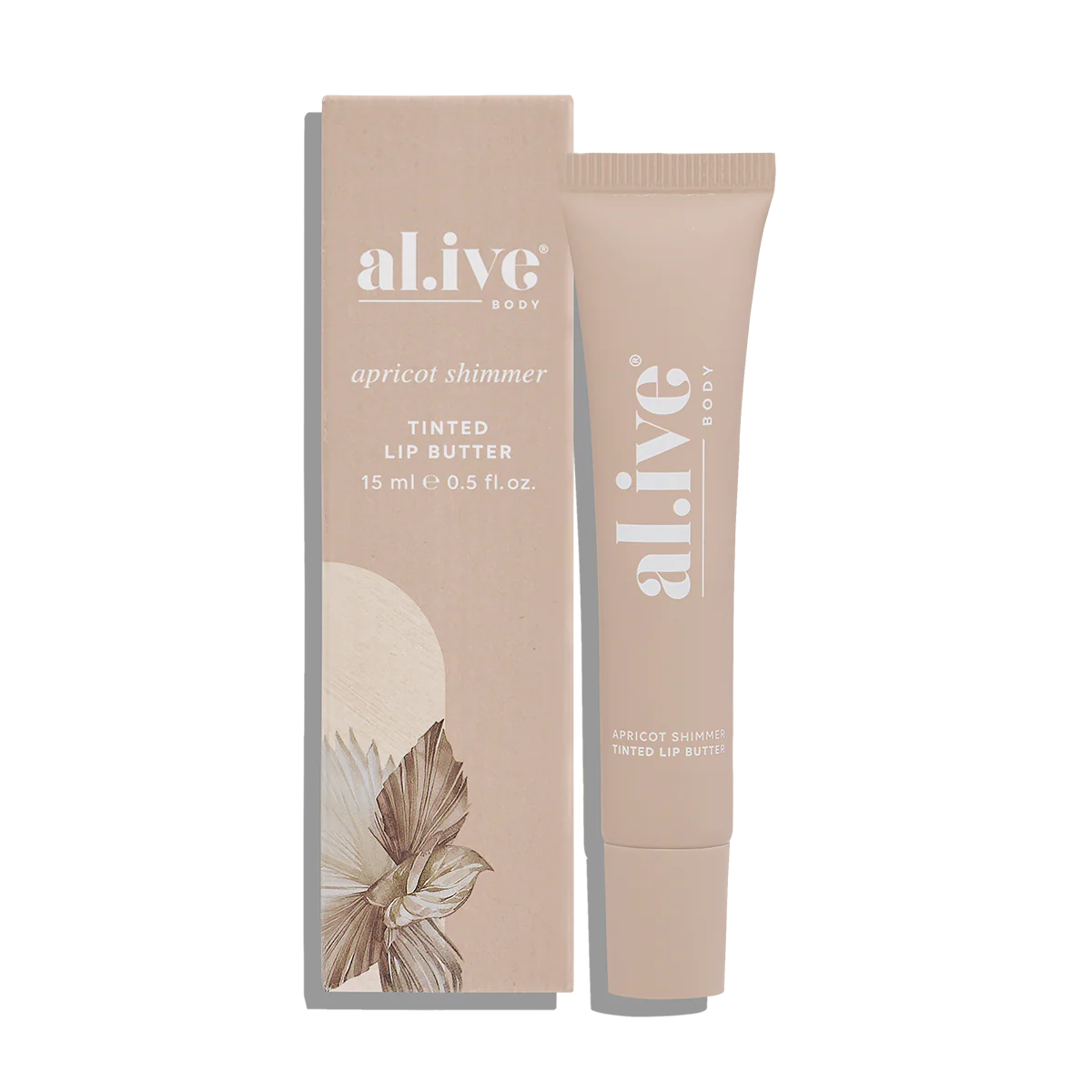 ali.ve - tinted lip butter - apricot shimmer