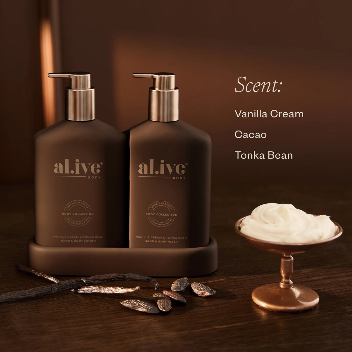 Transformative Wash & Lotion Duo - Vanilla Cream & Tonka Bean - LIMITED EDITION