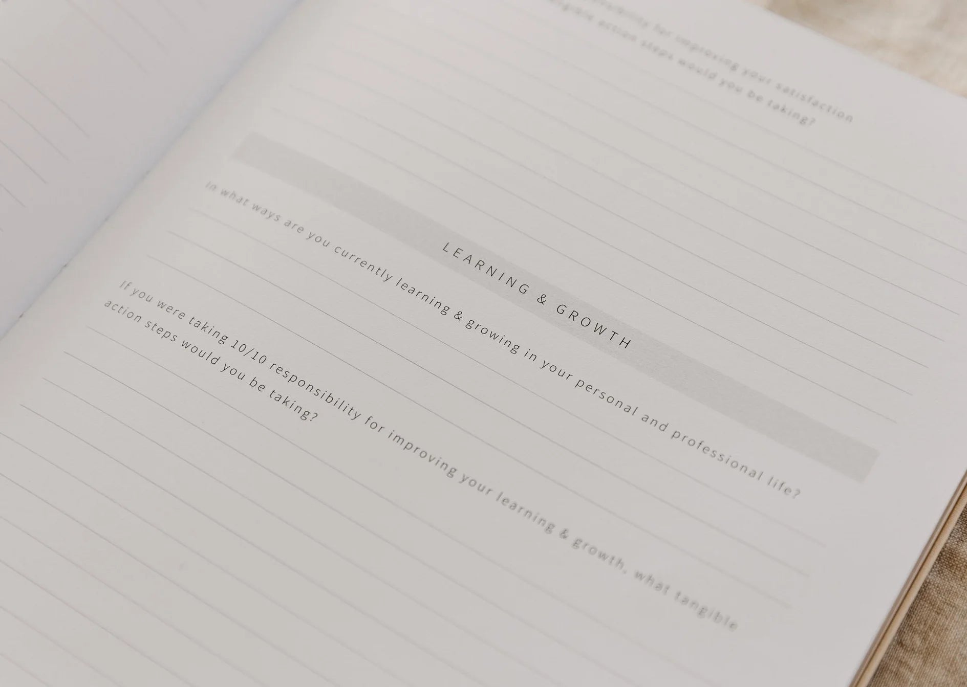 YOU. The Well-being Journal - Sand