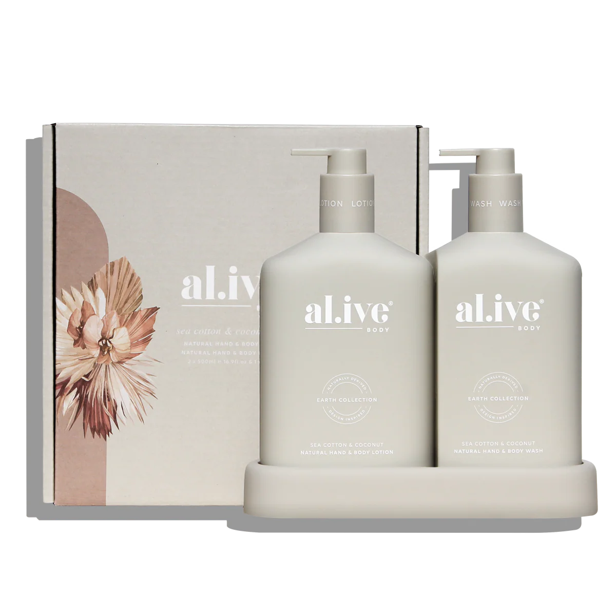ali.ve - wash & lotion duo - sea cotton & cocount