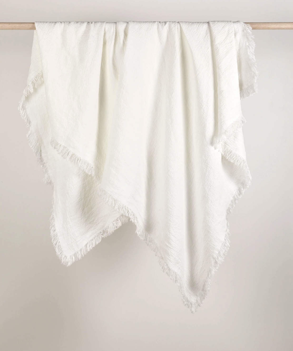 Ava Chalk Pure Linen Throw - 150 x 210cm