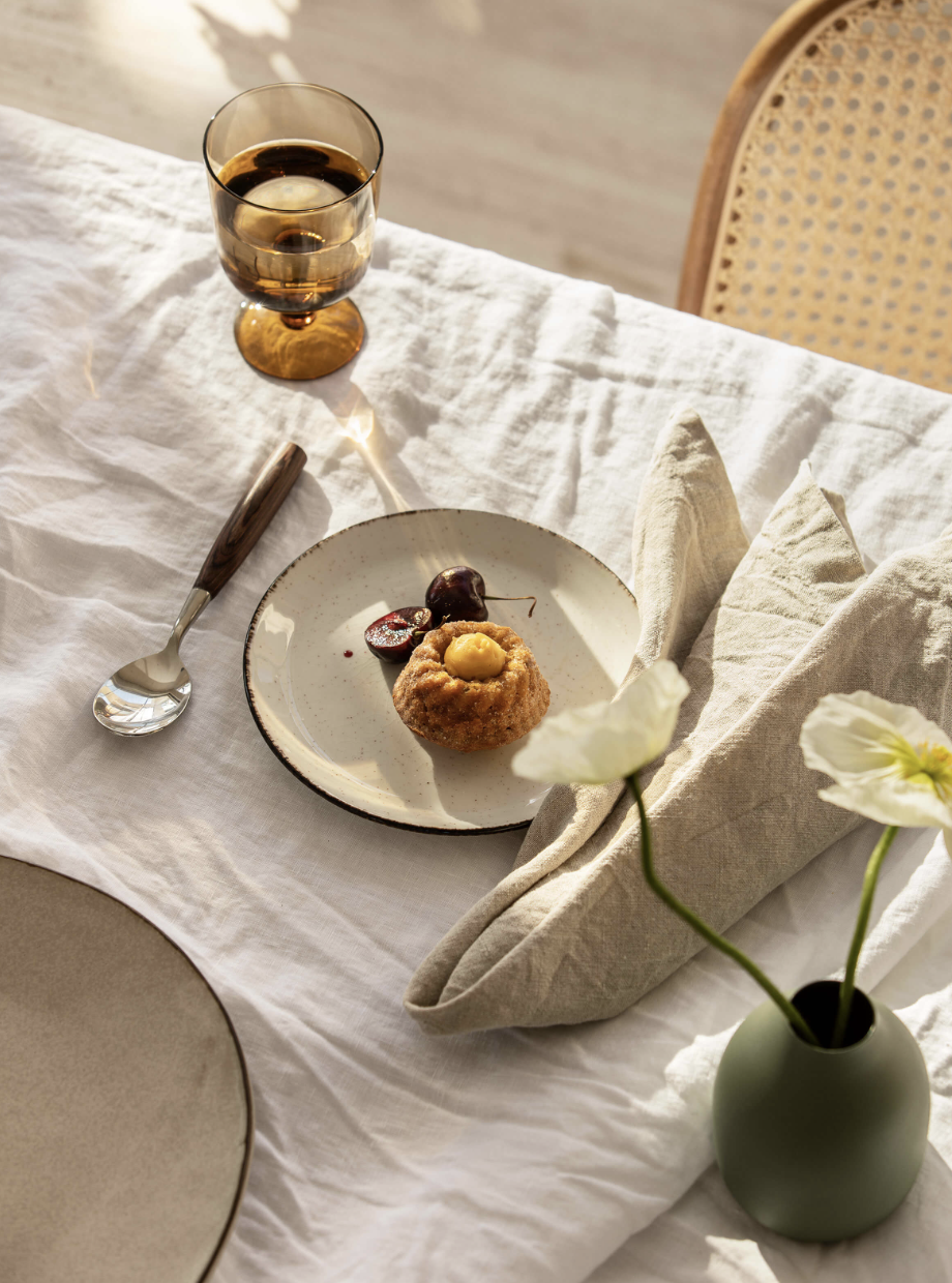 Moss Oatmeal French Linen Napkin Set