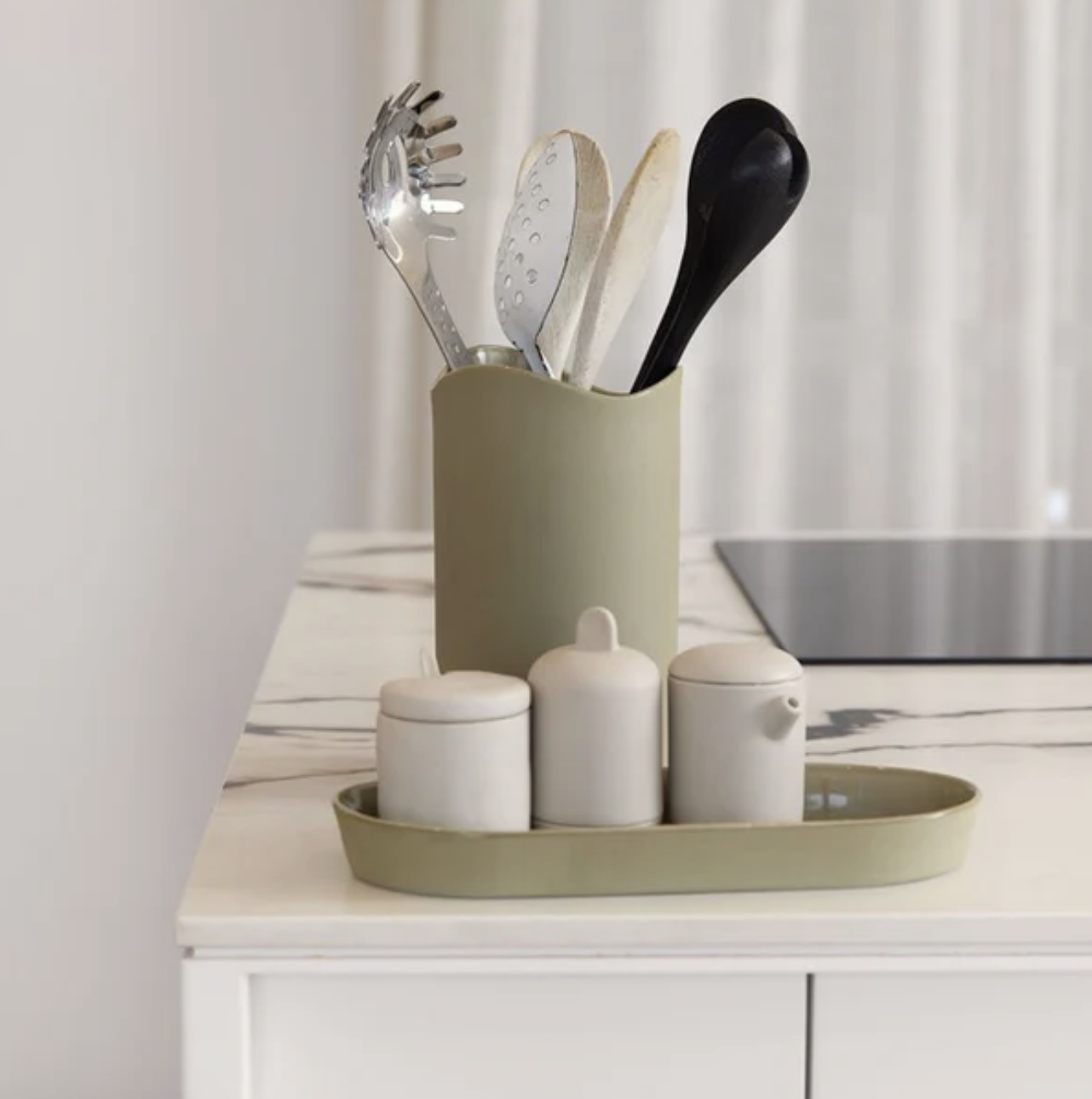 Jos Utensil Holder - Sage