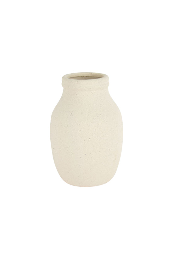 Urn Shape Ceramic Vase Off White