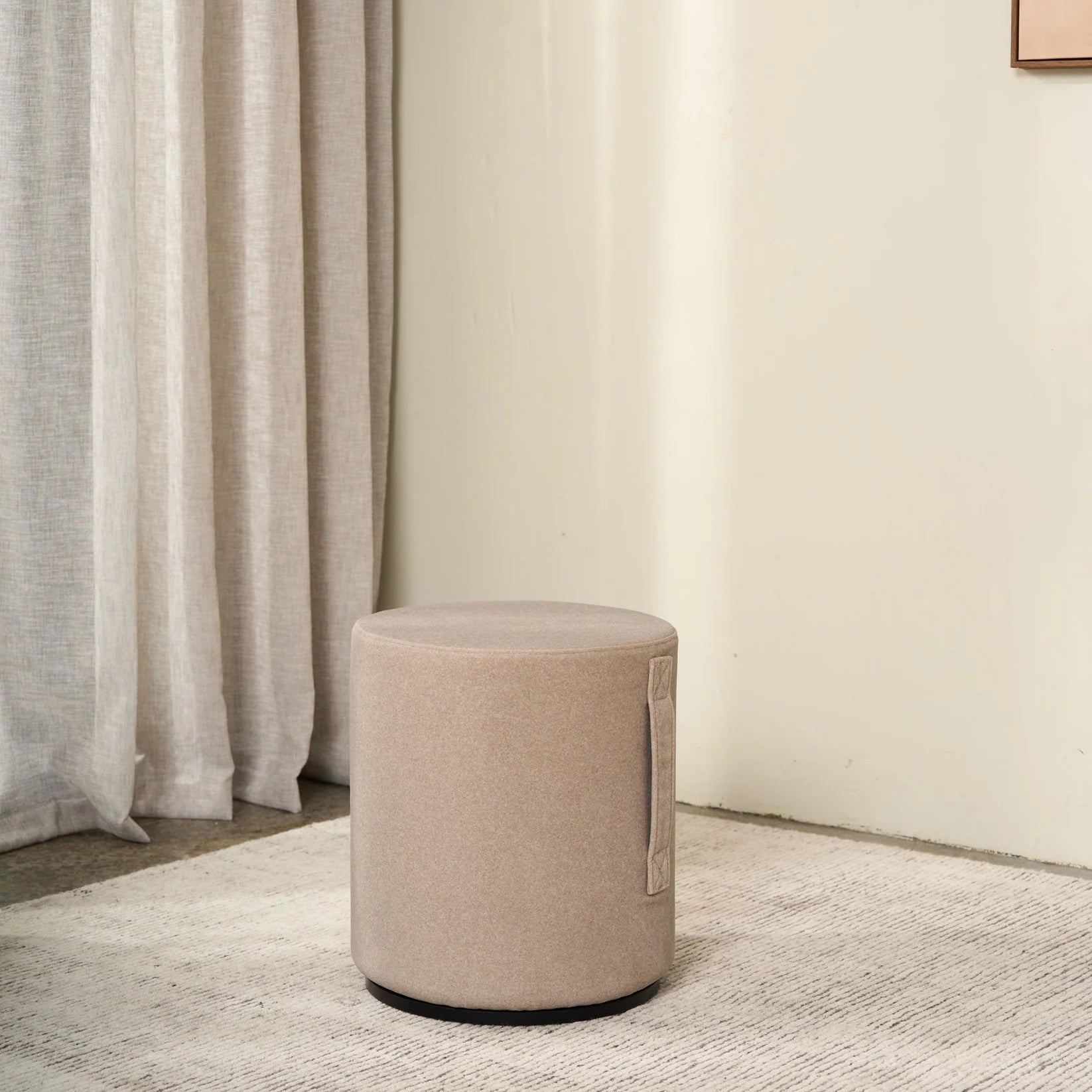 Mee Swivel Ottoman - Sand