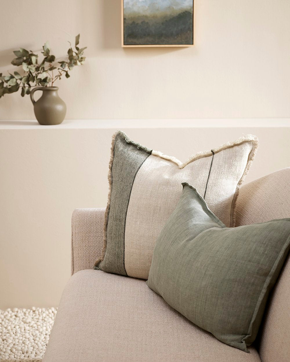 Arcadia Sage Lumbar Cushion - 40 x 60cm