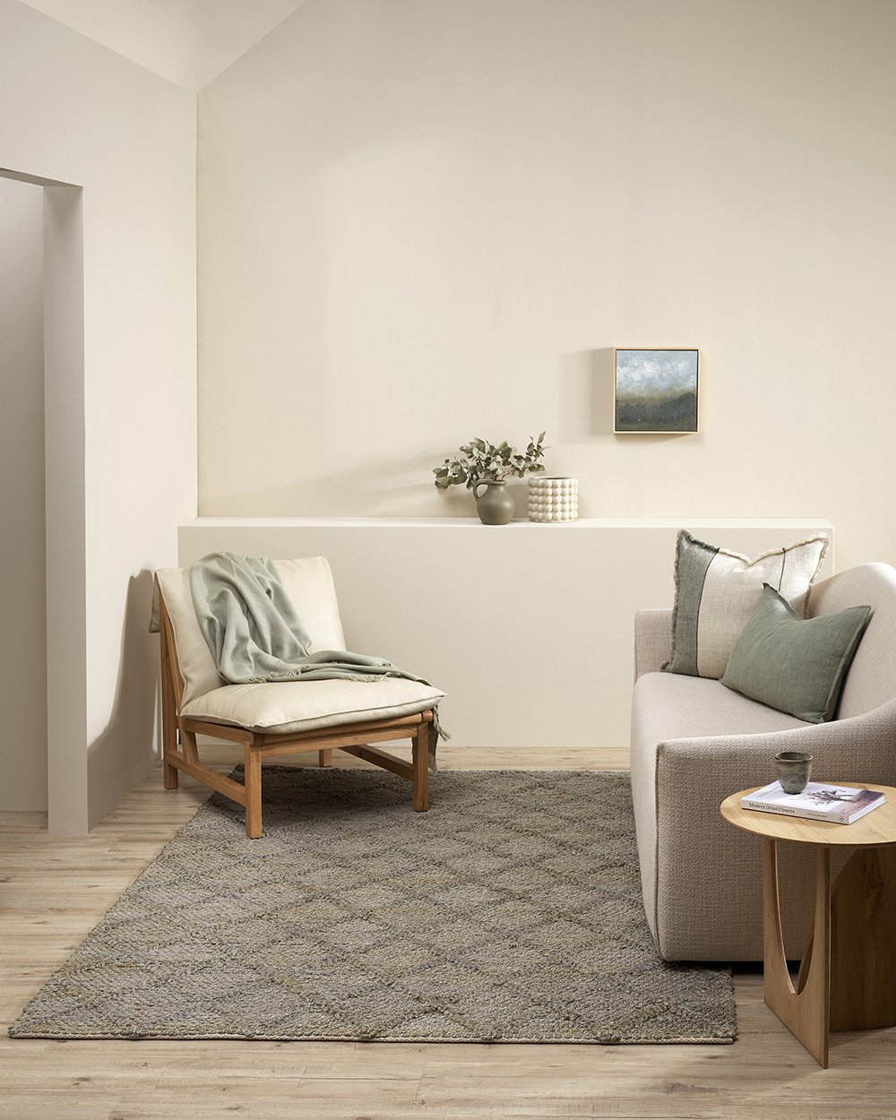 Arcadia Sage Lumbar Cushion - 40 x 60cm