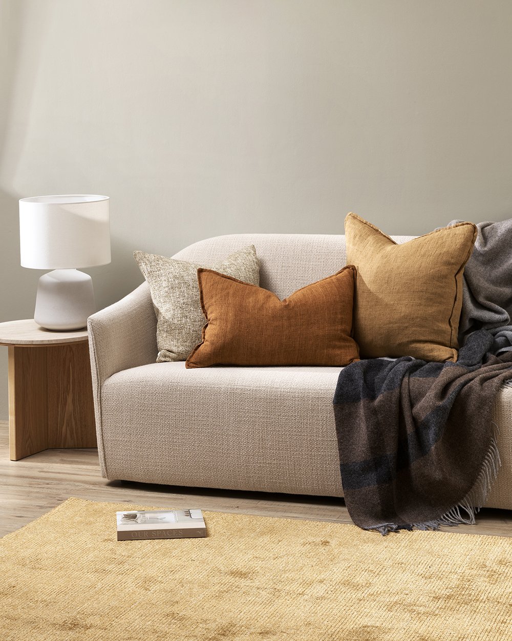 Arcadia Cushion - Tobacco 40 x 60cm