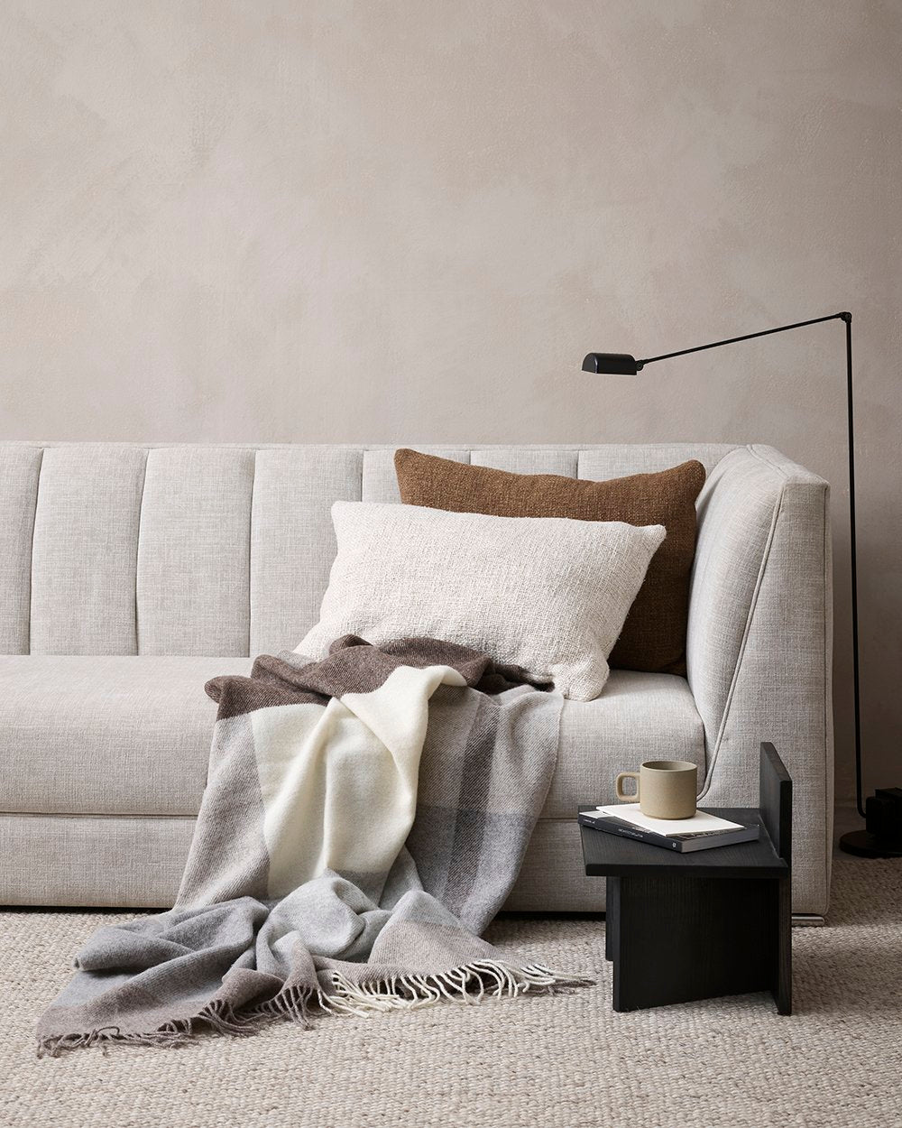 Cyprian Oatmeal Lumbar Cushion - 40 x 60cm