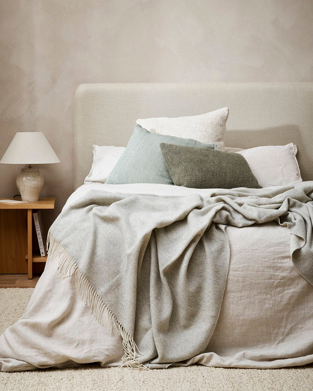 Cyprian Sage Lumbar Cushion - 40 x 60cm