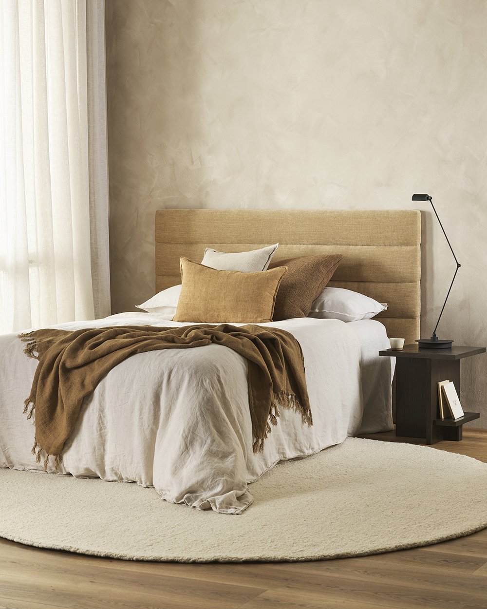 Baya | Dorset Round Rug - Natural White