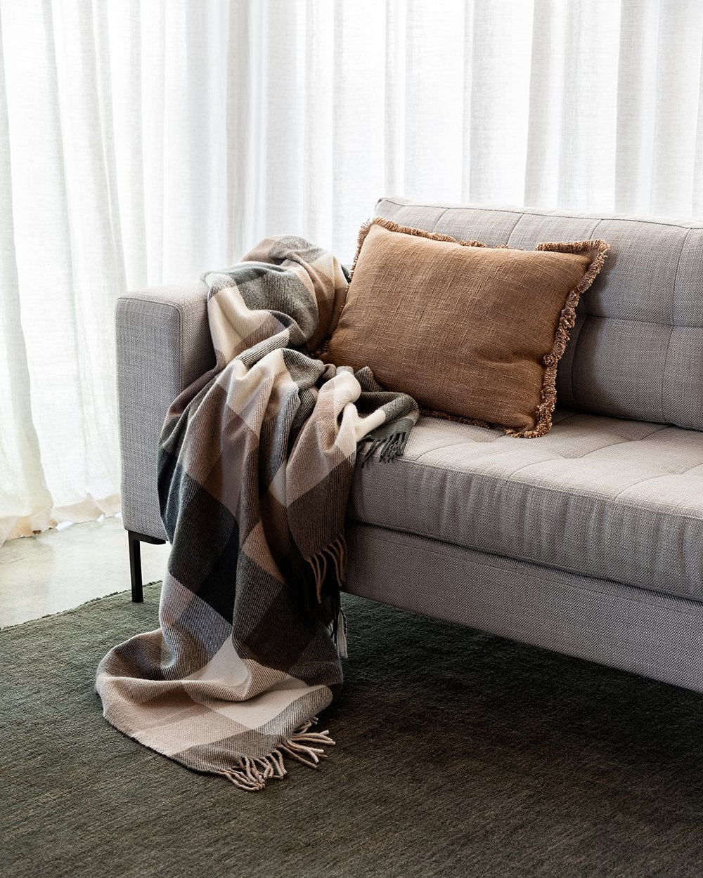 Dover Cushion Tan - 40 x 60cm