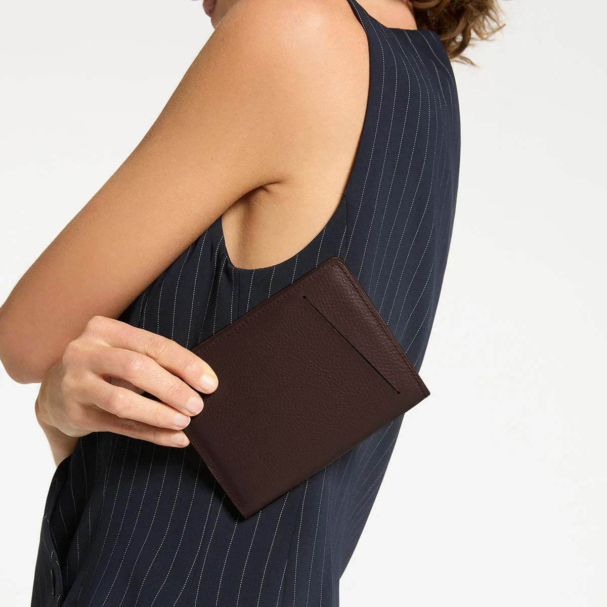 In Transit Leather Passport Wallet - Cocoa