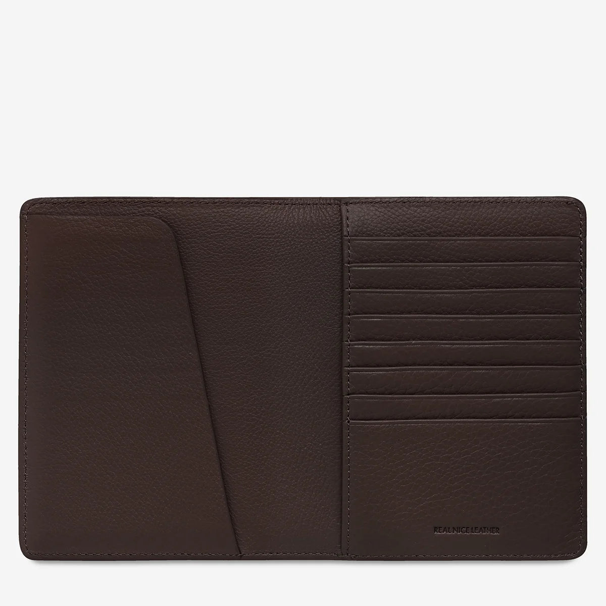 In Transit Leather Passport Wallet - Cocoa
