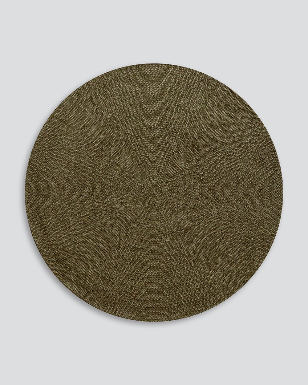Baya | Tairua Round Floor Rug - Moss Green