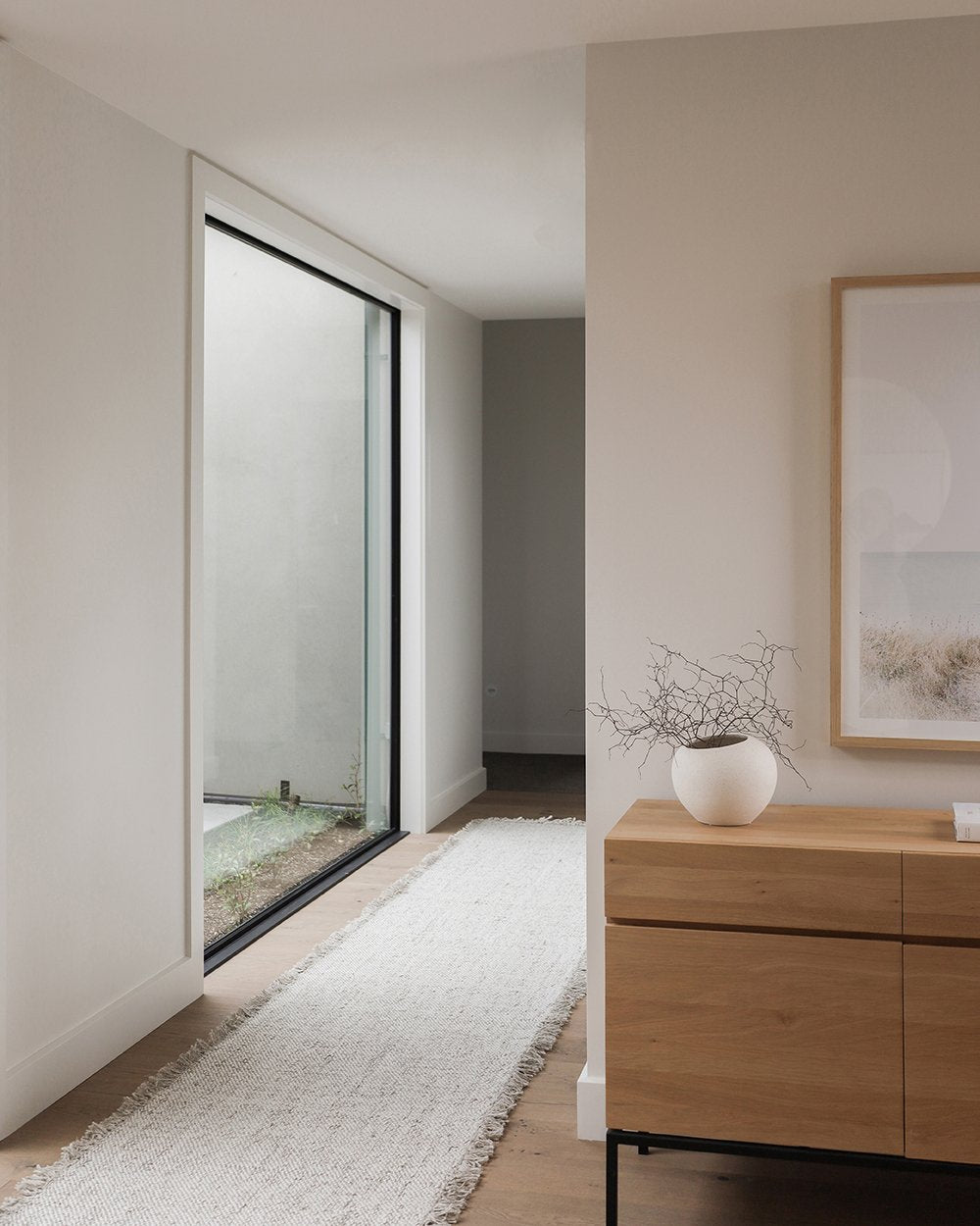 Baya | Ulster Floor Runner - White